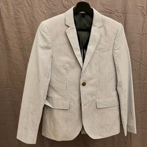 Crewcuts Boys Blue Seersucker Blazer 16